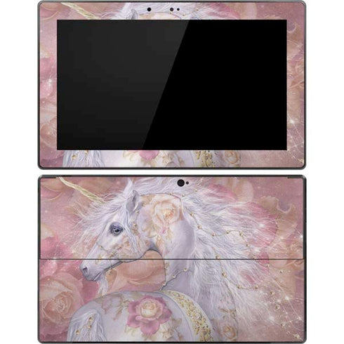 Laurie Prindle Licorne Florale Rose Unicorn Surface Pro Tablet Skin